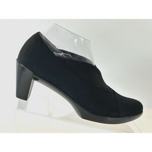 NAOT Lucente Stretch Fabric Heels Women's 39EU 8.5US Black Slip On Comfort Pumps